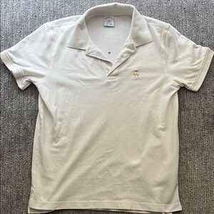 Brooks Brothers White Polo Shirt with Classic Design